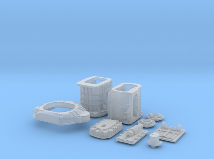 1/25 T-44 Transaxle With Ford 427 SO Bellhousing 3d printed