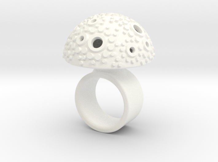 Textured Dome Ring - size M 3d printed