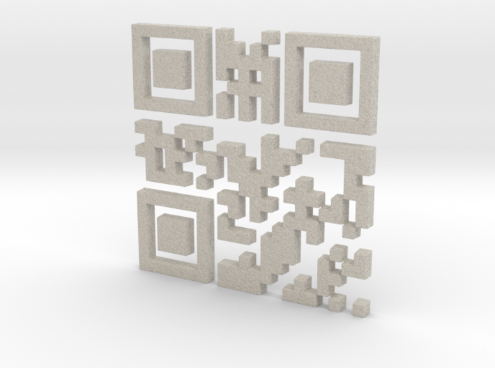 Wien Vienna 3D QR Code 3d printed