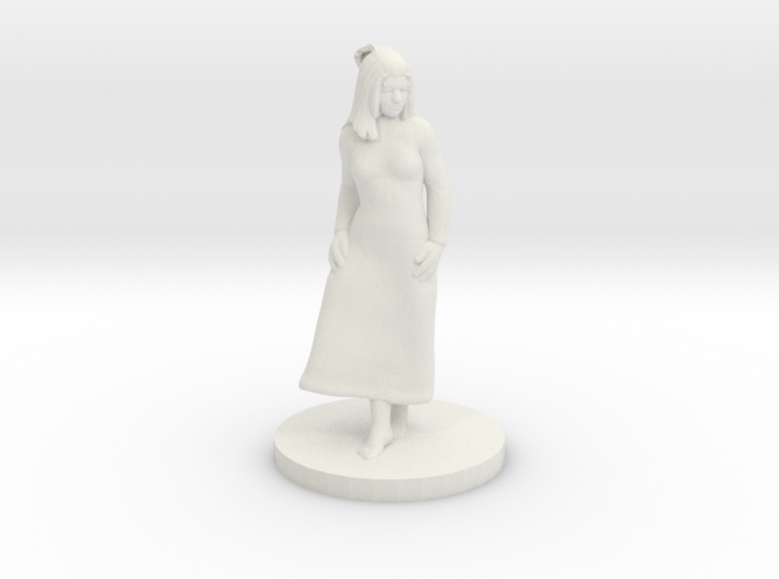 Girl in dress 3d printed