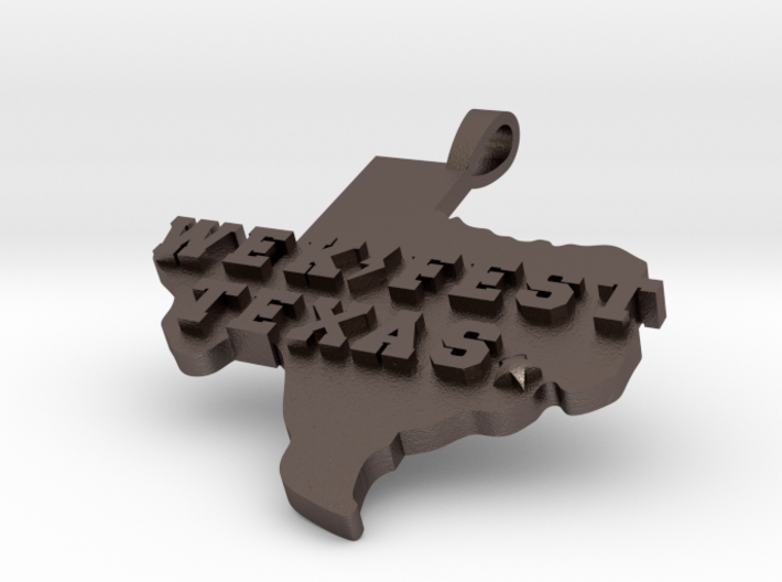 WekFest Texas 70mm Wide Pendant 3d printed