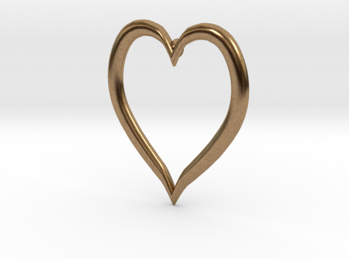 Heart Earring 3d printed