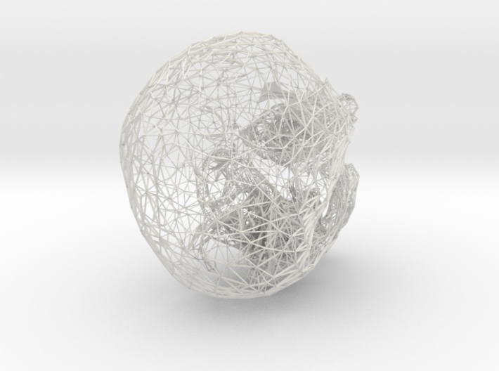 Skull Wireframe 3.6 Manifold 3d printed
