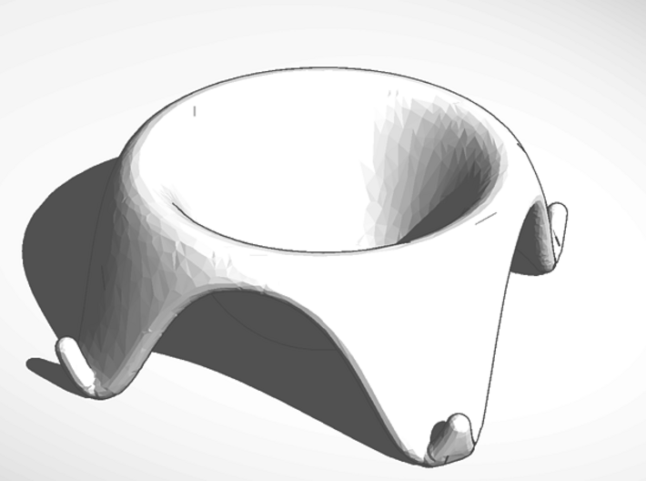 egg cup 4 leg supports 3d printed External Render