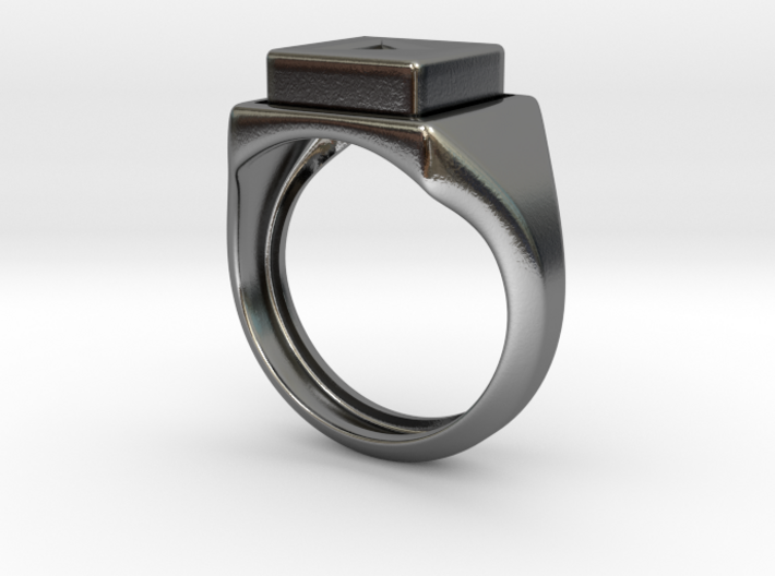 Play Button Ring 3d printed 