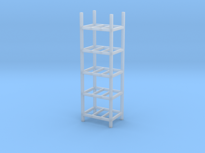 Steel Storage Racks 1/87(HO Scale) - 5 High 3d printed 