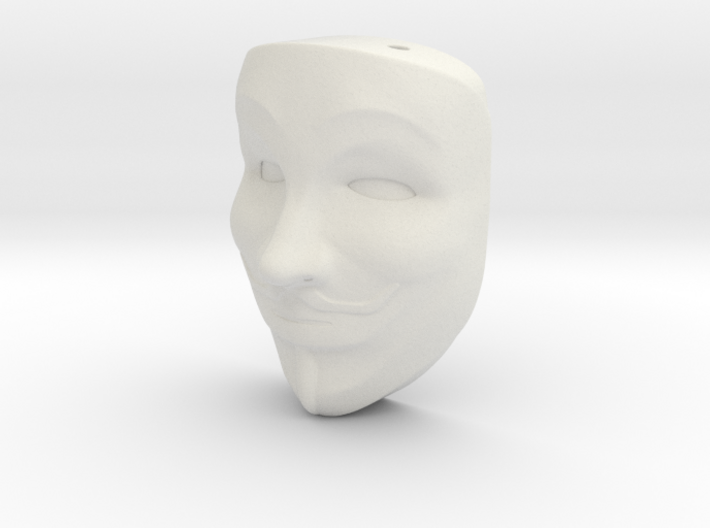 Anonymous pendant 3d printed