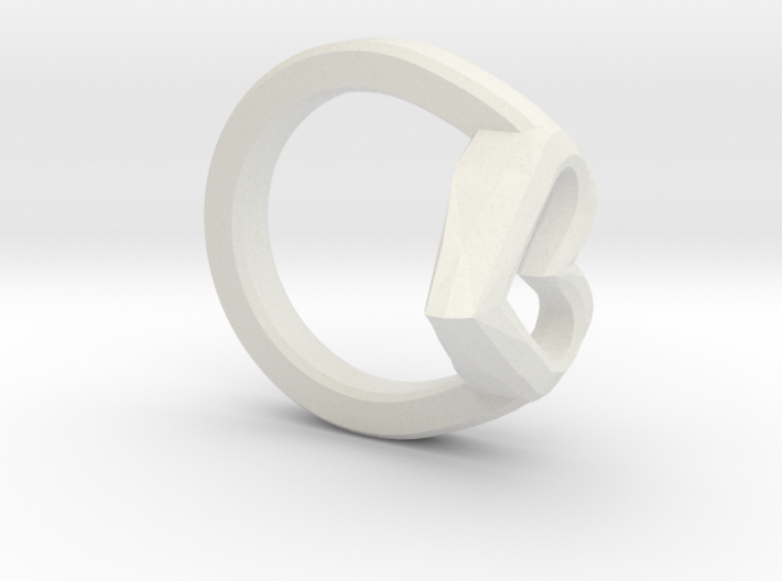 FLYHIGH: Open Hearts Ring 17mm 3d printed