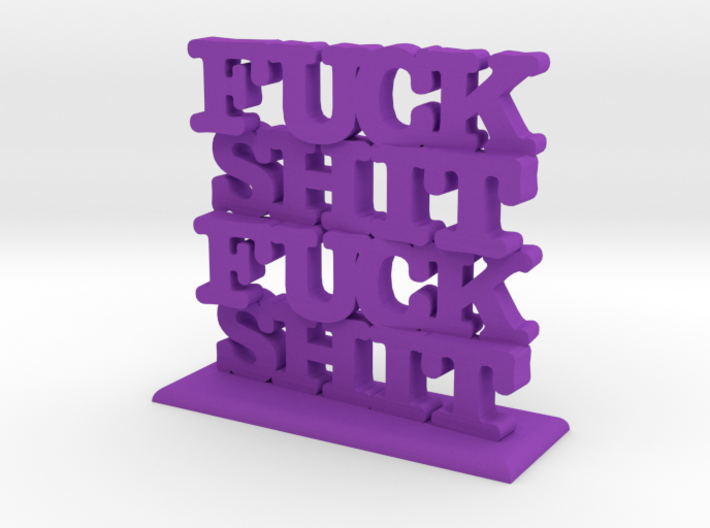 Fuck Shit Stack 3d printed