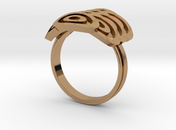 Japanese Fishscales Ring 3d printed 