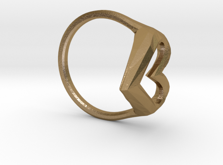 FLYHIGH: Skinny Heart Ring 13mm 3d printed