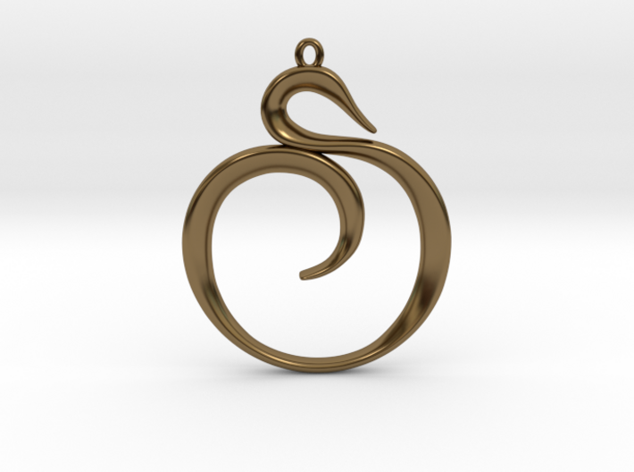 The Spiral Pendant 3d printed