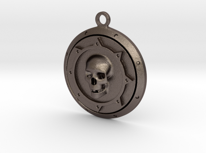 Skulls Medallion 3d printed