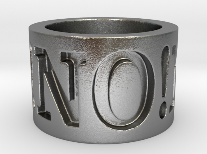 No! No! No! Ring Size 8.5 3d printed
