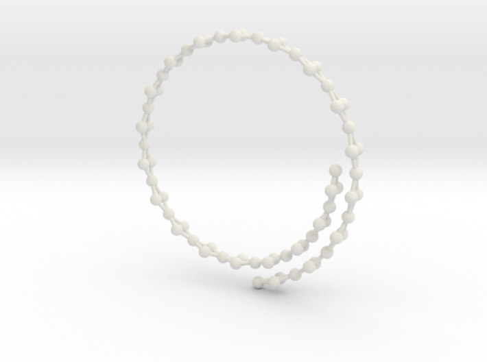 Flexible Frustrated Chain Bracelet 3d printed