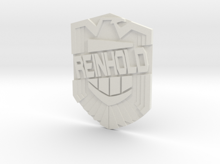Dredd Reinhold Badge 3d printed