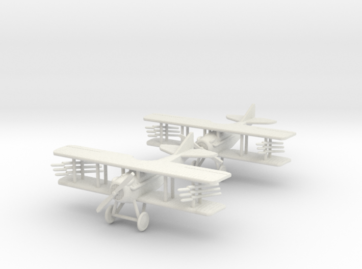SPAD VII &quot;Rocket Duo&quot; 1:144th Scale 3d printed