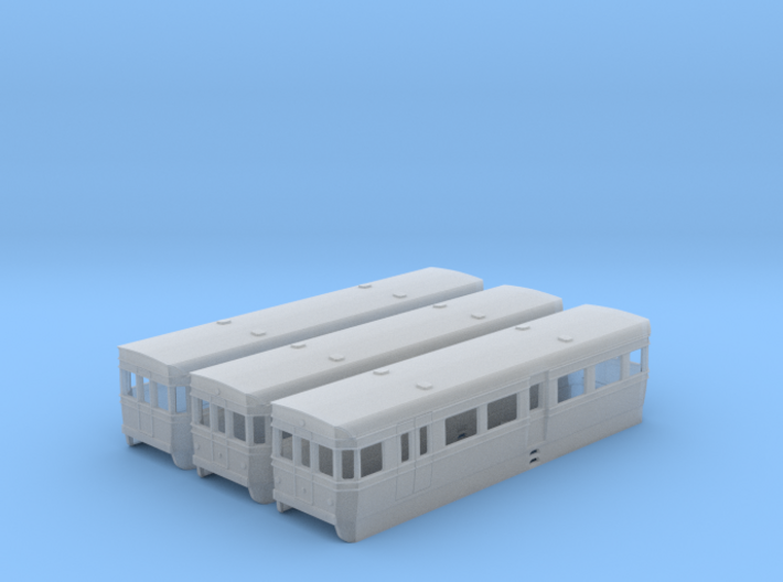 BUT/ACV Railbus in 3mm (1/100) 3d printed