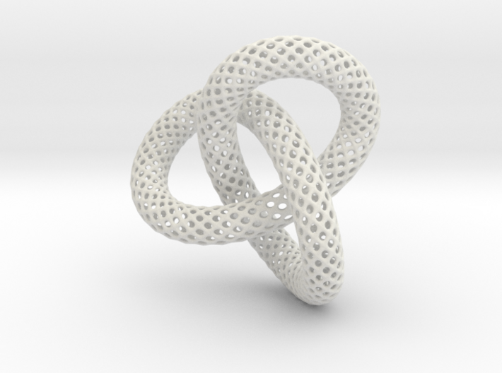 Knotted Torus With Ball 3d printed