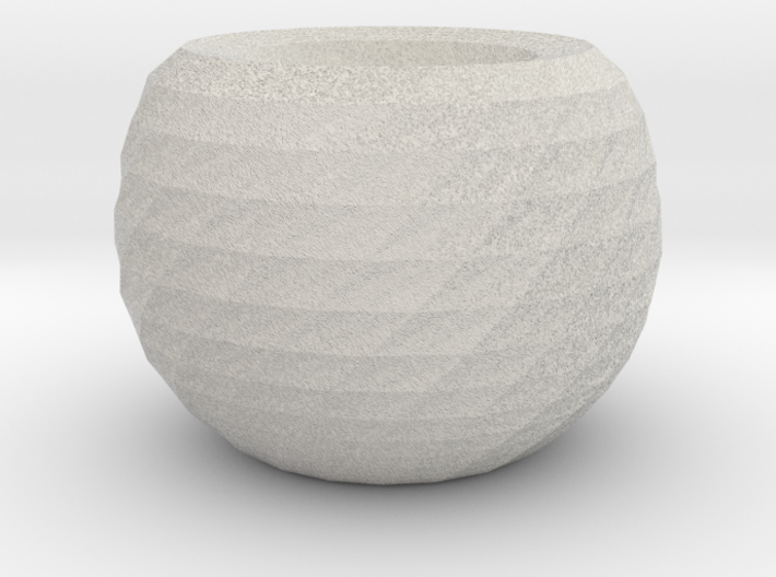 twisted ball vase 2 3d printed