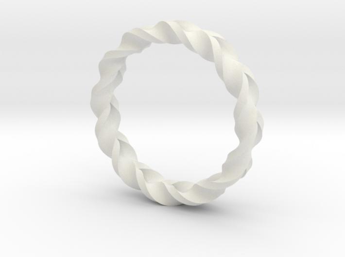 Double Braid Ring 3d printed