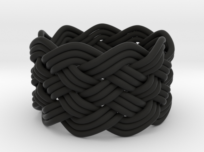 Turk's Head Knot Ring 6 Part X 9 Bight - Size 7 3d printed