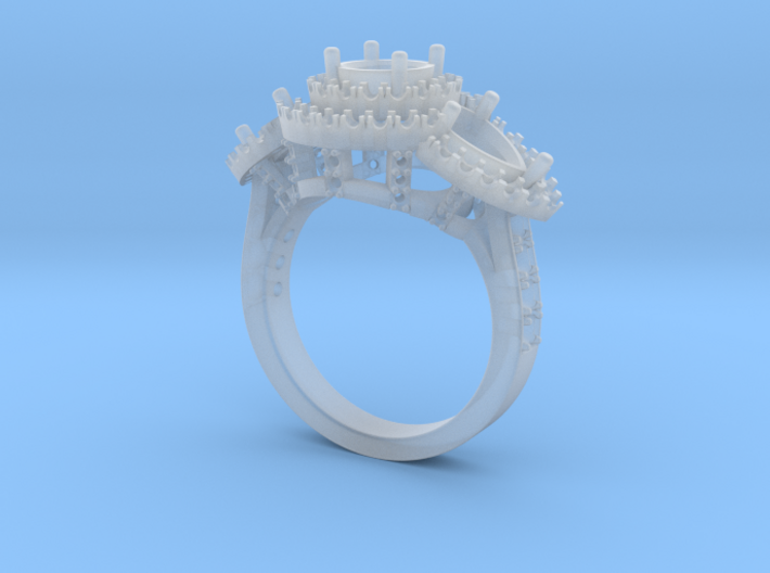 CC85- Engagement Ring With Separated Parts Printed (98HS4ZGN5) by  jewelry3dmodels