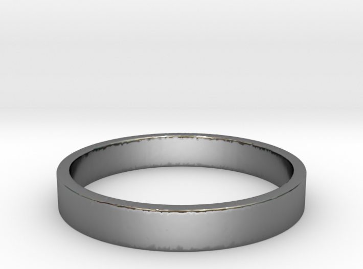 simple silver ring Ring Size 7 3d printed