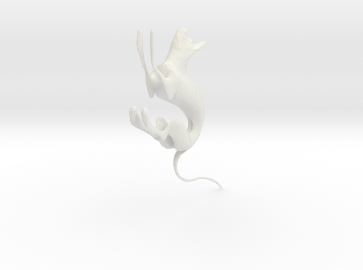 cat grayscale 3d printed