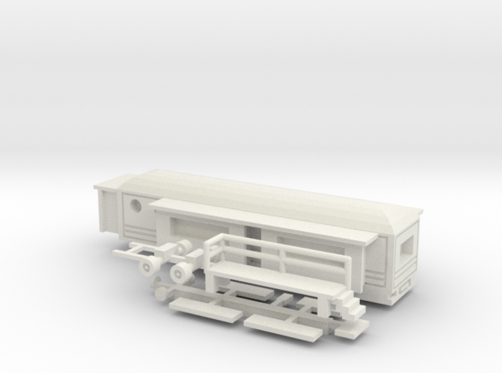 Wohnwagen rundes Dach - 1:160 (n scale) 3d printed