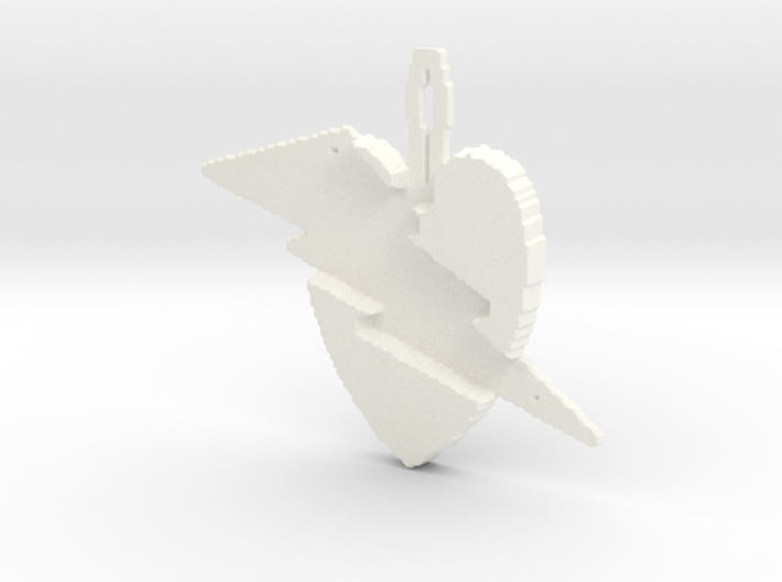 budget heart lightening pendant 3d printed