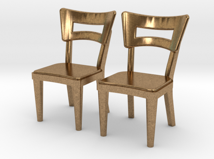 Pair of 1:48 Dog Bone Chairs 3d printed