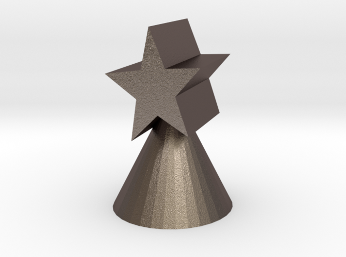 Xmas star ornament for small trees 3d printed