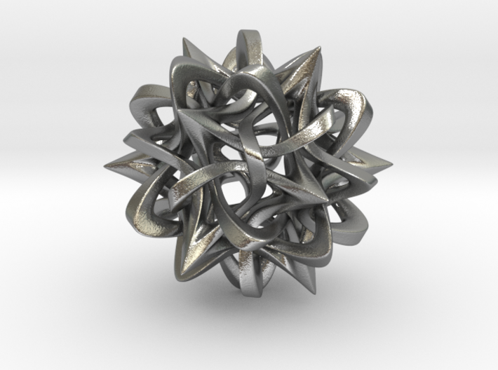 Rhombic Triacontahedron III, medium 3d printed