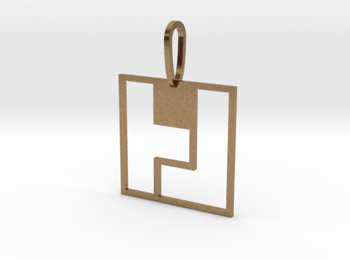 Tetromino Pendant - Square 3d printed