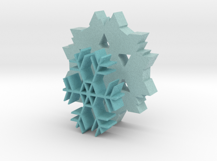 Snowflake Coasters 3d printed