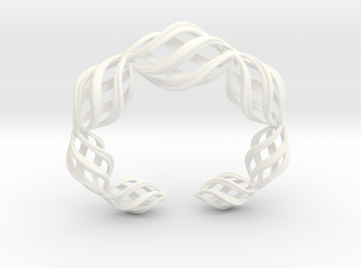 Thistle Bangle Open 3d printed 