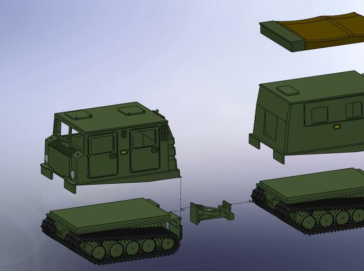 Hägglunds Husky BV206D 1:144 3d printed 