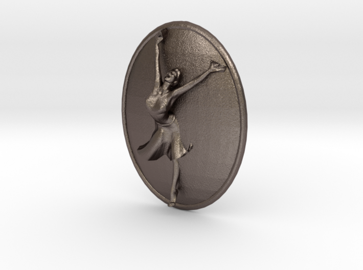 Joyful Dancer Small Pendant No Circle 3d printed