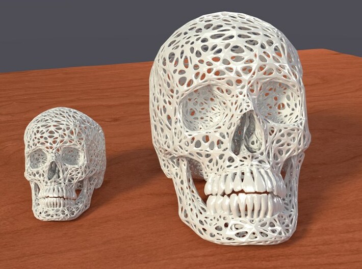 Lace Skull, Full Size 3d printed 