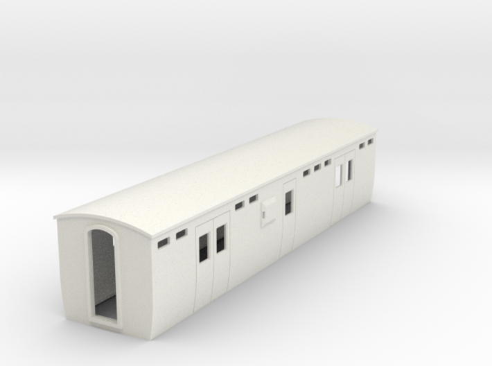 009 colonial modern Lugage brake coach 3d printed