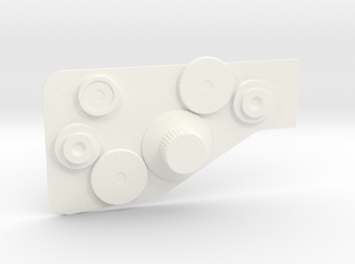 Bowcaster Right Knob Plate 3d printed