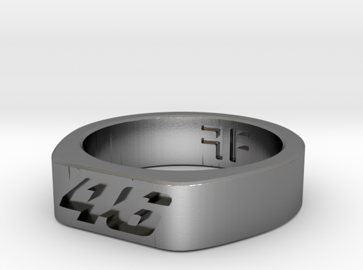 Valentino Rossi - 46 - MotoGP indented ring (20mm) 3d printed