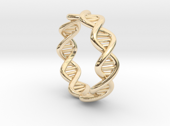 Male DNA Ring From The Male Female Matching Set 3d printed