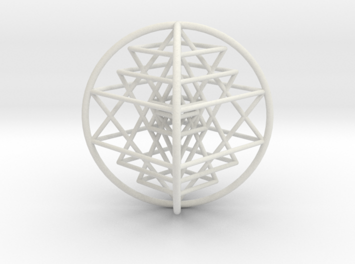 3D Sri Yantra 4 Sided Optimal 3&quot; 3d printed