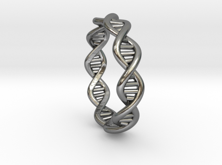 Female DNA Ring From The Male Female Matching Set 3d printed