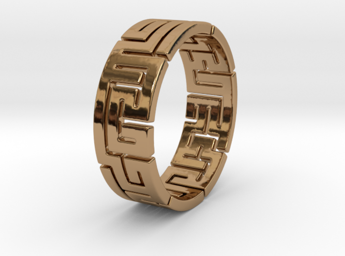 true maze ring size 7 3d printed 