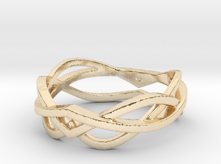 Curves 8 Ring Size 8 3d printed