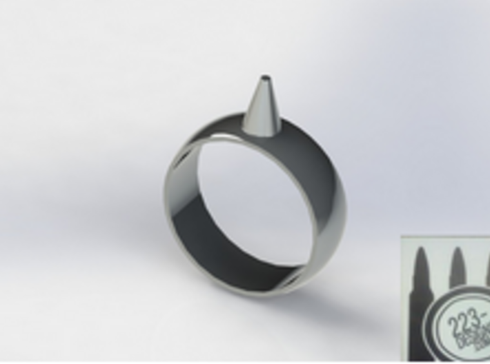 223-Designs Bullet Button Ring Size 12.5 3d printed