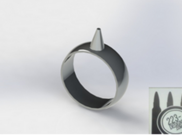 10.5 223-Designs Bullet Button Ring Size 3d printed